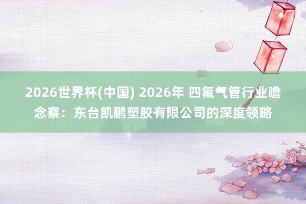 2026世界杯(中国) 2026年 四氟气管行业瞻念察：东台凯鹏塑胶有限公司的深度领略