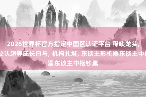 2026世界杯官方指定中国区认证平台 稀缺龙头， 更是公认超等成长白马， 机构扎堆， 东谈主形机器东谈主中枢钞票